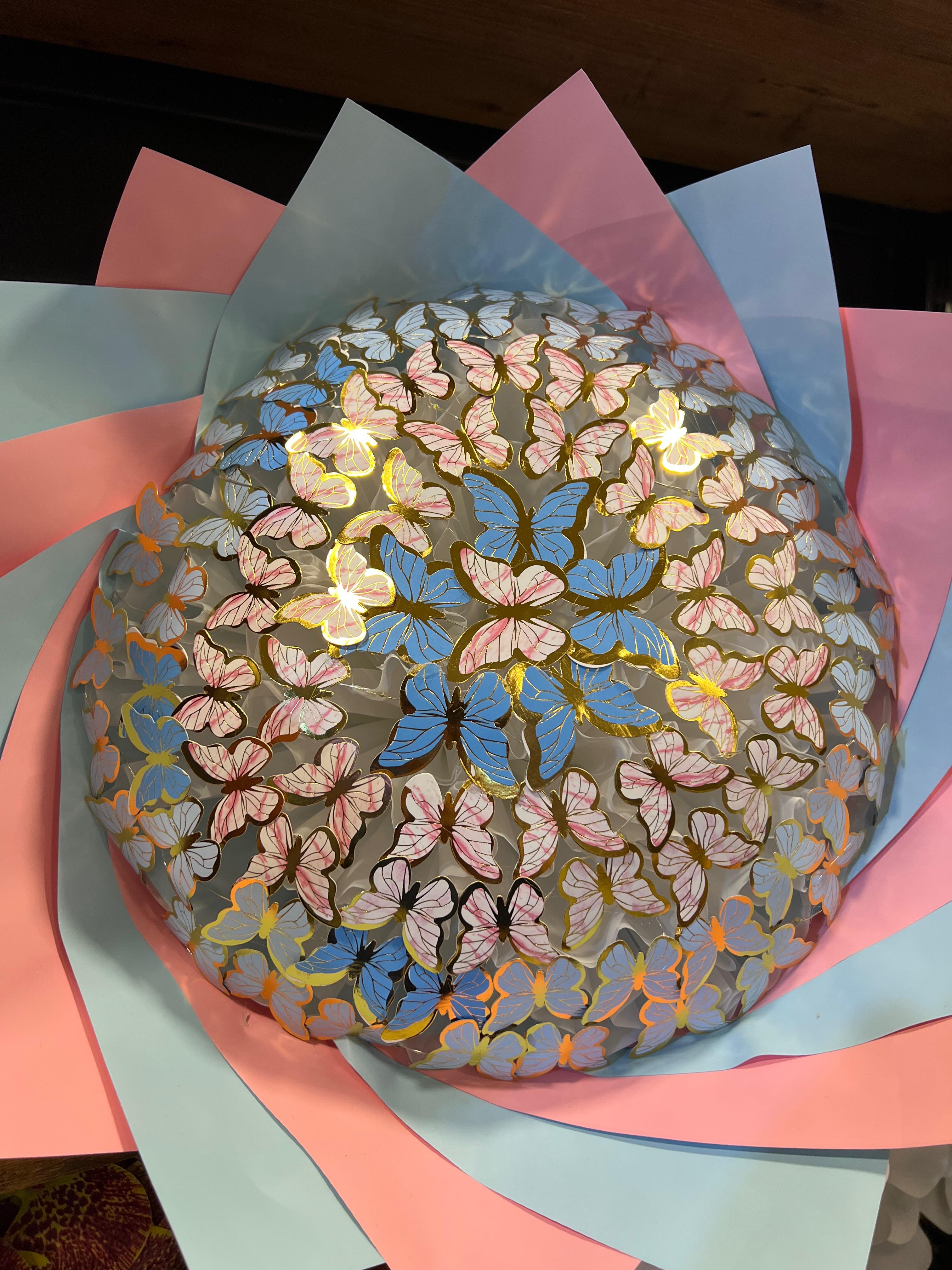 Büyük Kelebek Buketi Ledli